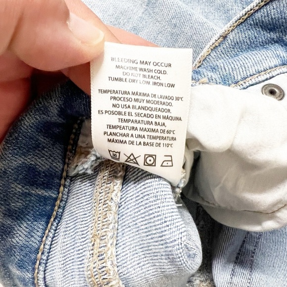 Hidden Los Angeles Womens Light Wash Knee Distressed Dad Logan Jean Size 31 - Picture 10 of 10